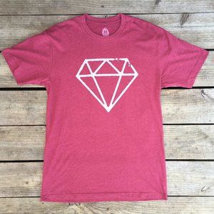 Wohven Diamond Red Graphic Short Sleeve T-Shirt Men's Medium Tee